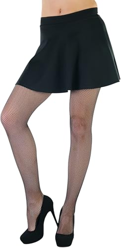 Image of ToBeInStyle Women's Sexy Vibrant Fine Classic Fishnet Full Footed Pantyhose