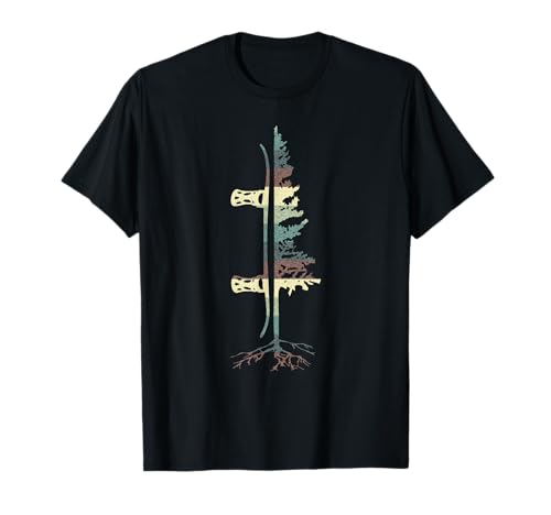Vintage Pine Snowboard Snowboarding Gift T-Shirt