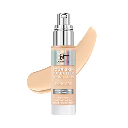IT Cosmetics Your Skin But Better Foundation + Skincare - Hydrating Medium Buildable Coverage - Minimizes Pores & Imperfections - Natural Radiant Finish - With Hyaluronic Acid - 1.0 fl oz - Image 1
