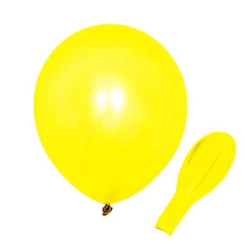Delightbox 12" Standard Yellow Latex Balloons, 100 Count #TOP1