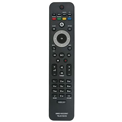VINABTY 996510023587 Mando a Distancia de Repuesto para Philips TV 32PFL5604H/10 19PFL5404H/12 40PFL7664H/12 22PFL5604H/12 37PFL5604H/12 37PFL5604H/10 47PFL5604H/10 52PFL7404H/12 42PFL5604H/10