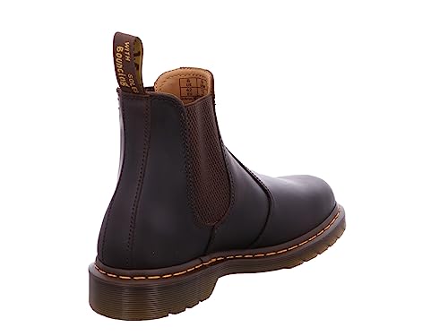 Dr. Martens Homme 2976 Ys Shoes, Dark Brown Crazy Horse, 44 EU