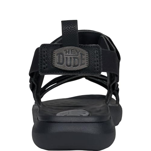 HEYDUDE Men's Carson Sandal Black/Black Size 14 | Men's Shoes | Men Slip-on Sandals | Comfortable & Light-Weight - Image 5
