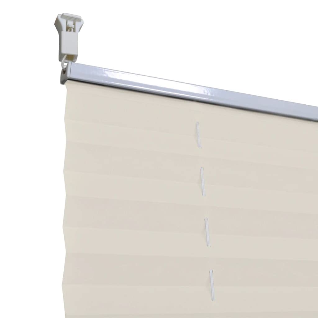 Tenda Plissè,Tenda A Rullo Doppio,Tende Veneziane Per Interni Senza Forare Adatto Per Camere Da Letto, Balconi, Porte, Finestre, Finestre Della Cucina 100x200cm Crema