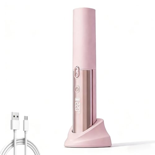 Plancha y rizadora de cabello 2 en 1 inalámbrica y portátil miniatura 1