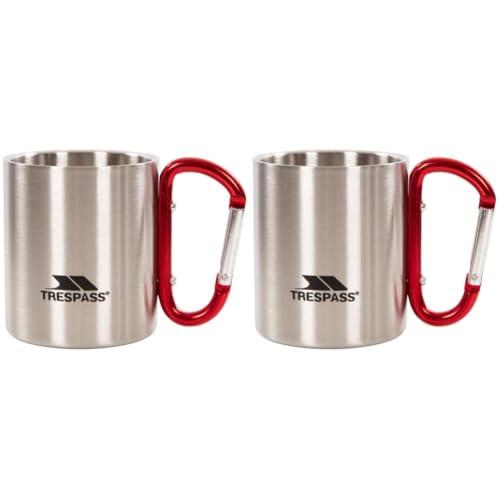 Trespass Bruski Tasse Mixte Adulte, Argent, 1 Unité (Lot de 2)