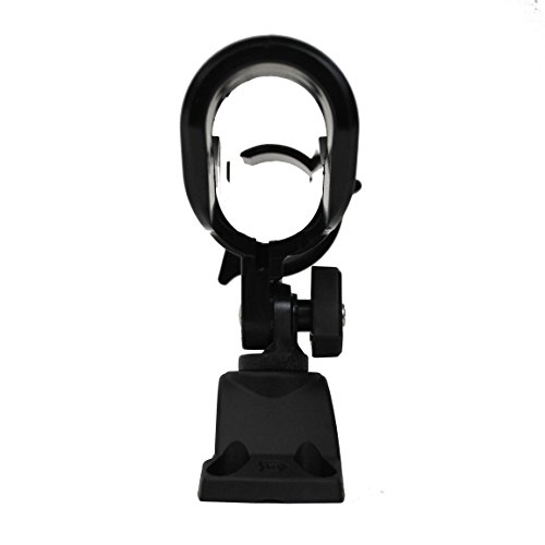 Attwood 5009-4 Heavy-Duty Adjustable Rod Holder with Combo Mount, Black Finish