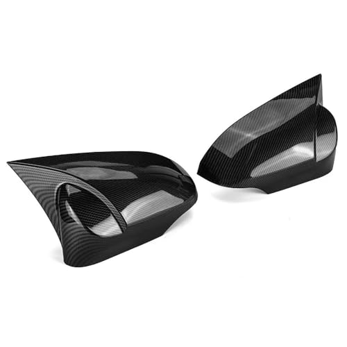 Coques rétroviseur voiture style carbone noir pour trajets quotidiens Camry 2012-2017