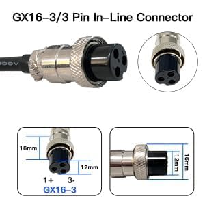 67.2V 3A 3 Prong Scooter Quick Charger, for Yume X11 Y11 M10, Kaabo Mantis 10, 10 Pro, V2/ VSETT 10+, 10+R/Apollo 60V Phantom, Glide Chrome, Fluxx FX3, 60V Lithium Li-ion Battery Charger