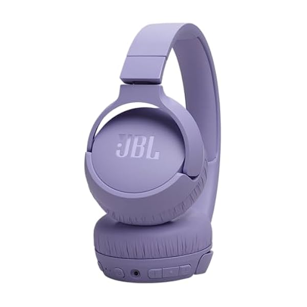 JBL Auriculares Tune 670NC, Auriculares Supraaurales Inálambricos Ligeros con Cancelación de Ruido Adaptativa, Bluetooth y 70 horas de batería, violeta