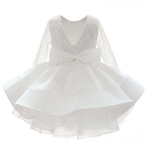 ABAO SISTER Short Little Girls Pageant Dresses for Wedding Kids First Communion Puffy Ball Gown3