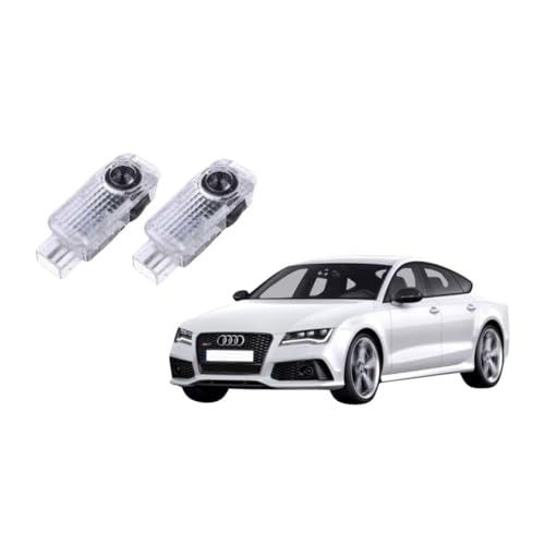 Projetor Luz LED Logo, Lateral Porta, 2 Peças (Argolas + Escrito)