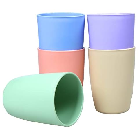 Greentainer Tasse 5er Set Kunststoff Becher Cover