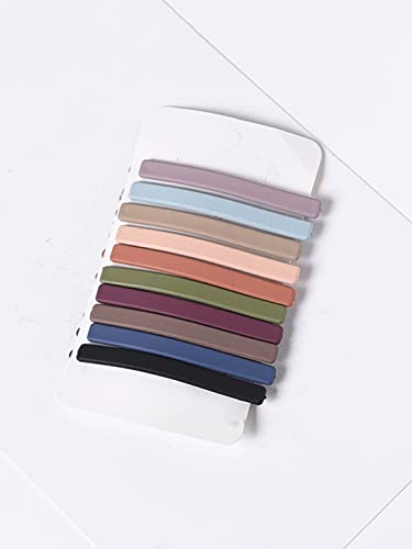 10 Pcs Matte Finish Hair Clips for Accessories