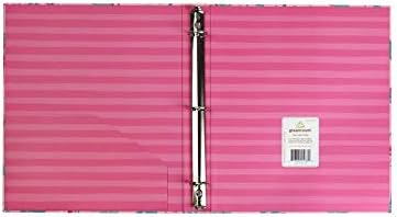 Greenroom 1" Hard Cover Ring Binder - Flamingos