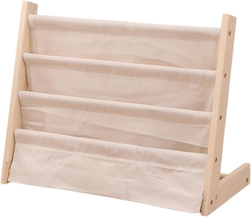 XOZIFY 絵本ラック ロータイプ 絵本ラック スリム 絵本棚 本棚 組立式 L字型 雑誌ラック収納ラック 子供 絵本 漫画 雑誌収納 組み立て簡単 大容量 防止転倒 ブックシェルフ リビング 子供部屋 カフェ オフィス ディスプレイ幼稚園・保育園用 キ