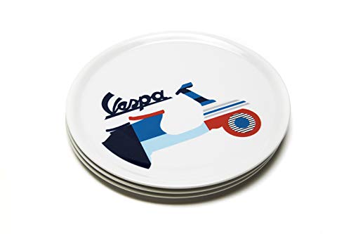 Piatto pizza sagoma multicolor servizio vespa