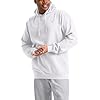 Champion Men's Powerblend Pullover Hoodie Hoody, White, M UK #2