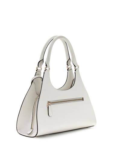 Bolso bandolera GUESS Isobel Girlfriend Carryall blanco, elegante y amplio para mujer 2