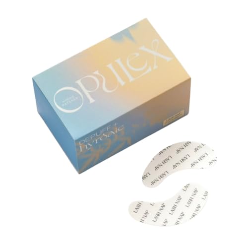 Opulex 50 Pairs Under Eye Gel Pads for Lash Extensions, Lash Lifts, Aloe Vera Hydrogel Eye Patch (lash nap)