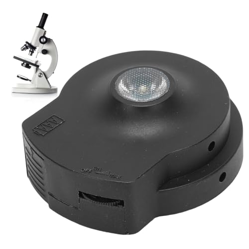 Acogedor 顕微鏡用底部光源、無段階調光式生物顕微鏡用LED照明 XSPレンズ対応、補光機能付き、電池駆動