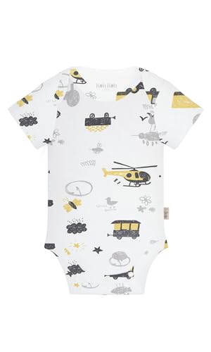Image of KOH KOH Kids Short Sleeve Cotton Solid Lap Shoulder Baby Bodysuit