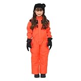 [ユック] スキーウェア キッズ つなぎ 超撥水 ベビー 男の子 女の子 サイズ調整 ジャンプスーツ スノーコンビ 冬 雪遊び 撥水 幼稚園 保育園 アウター【yk25wi285j】 100cm オレンジ