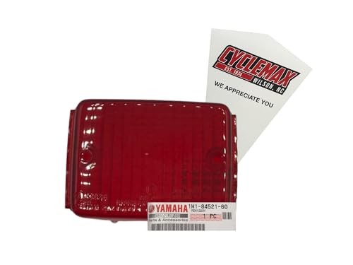 CYCLEMAX One Pack compatible with Yamaha SR500 TW200 XT225 XT350 Taillight Lens 1M1-84521-60-00 Contains One Taillight Lens and a Funnel