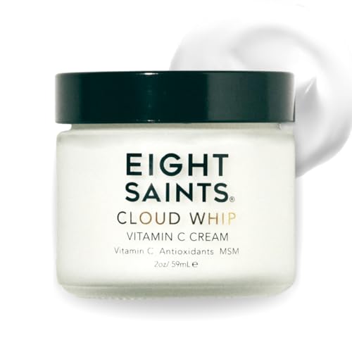 Eight Saints Skincare Cloud Whip Vitamin C Face Moisturizer, Day Cream For Women, Anti Aging Cream To Reduce Fine Lines and Wrinkles, with Vitamin B5, Cocoa Butter, and Jojoba Oil, 2 Ounces