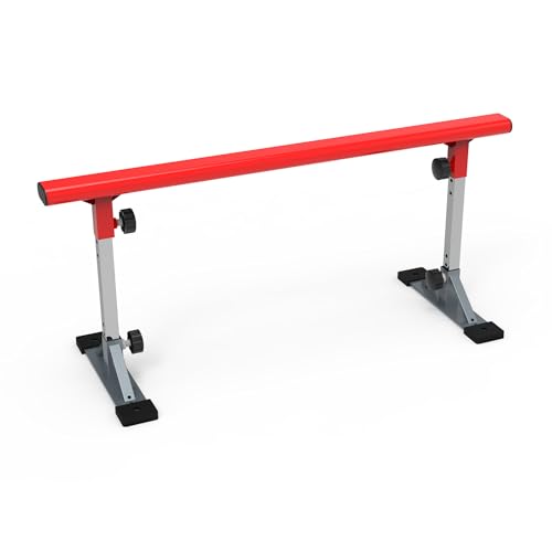 Image of FreshPark Professional Solid Grind Rail - Height Adjustability: 13 inch - 19 inch H - Portable, Extendable, Durable Skatepark