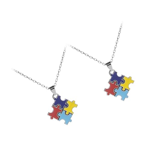 GALPADA Collar de Concienciación Autismo 2 Piezas, Colgante...