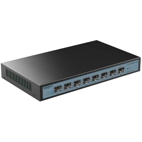 SODOLA 8-Port 10G Managed Switch with QoS Cover