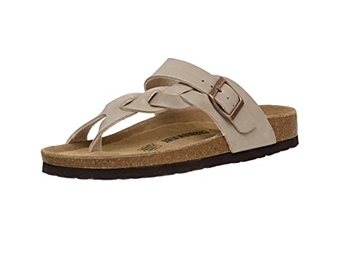 Photo 1 of CUSHIONAIRE Women's Libby Cork footbed Sandal - 8.5 Stone