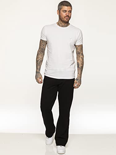 Kruze Mens Bootcut Jeans Flared Wide Leg Denim Pants Big Tall All Waist Sizes