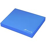 ProsourceFit Exercise Balance Pad, Non-Slip Cushioned Foam Mat & Knee Pad for Fitness and Stability Training, Yoga, Physical Therapy 15' x 19”, Blue
