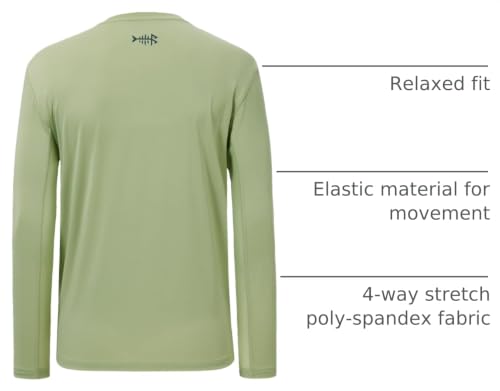 Image of BASSDASH Men's UPF 50+ Performance Long Sleeve T-Shirt UV Sun Protection Fishing Hiking Sports Shirts