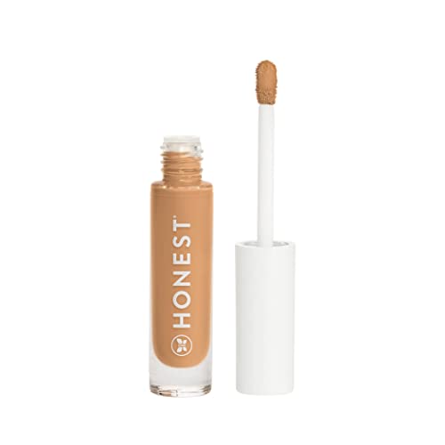 Honest Beauty Fresh Flex Concealer With Niacinamide + Vitamin E + Hyaluronic Acid | Vegan + Cruelty Free | Toffee, 0.17 Fl Oz #TOP30