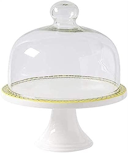 Couverture de conservation en verre et assiette d'exception