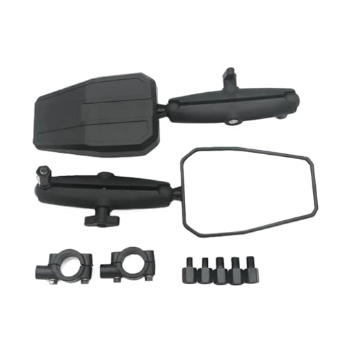 Espejos retrovisores para motocicleta antivibración con angulo ajustable negro 3