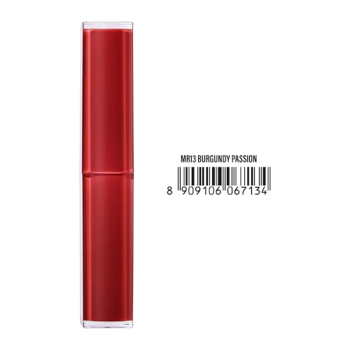 Image of Lakme 9to5 Lip Tattoo Matte Slim Stick, Burgundy Passion, 2g, for Intense Color and Full Coverage, with Bakuchiol and Vitamin E, Smudgeproof and Waterproof, Long-Lasting Lipstick for Women