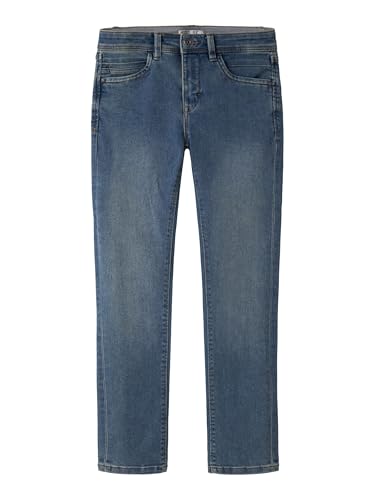 NAME IT Jungen Boy Slim Fit Sweat Jeans, Medium Blue Denim, 128 EU