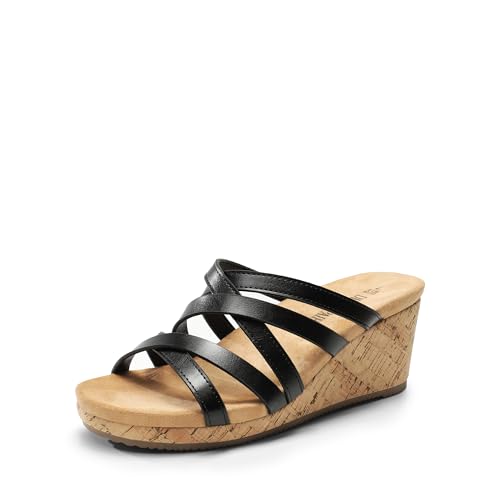 Image of DREAM PAIRS Women Platform Dressy Strappy Wedge Sandals