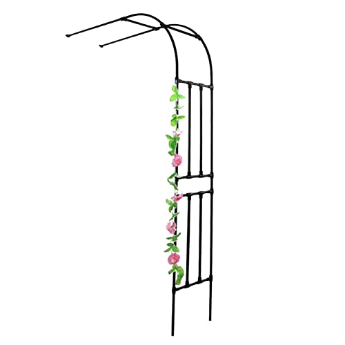 Daoyuan Metal Medio Arco de Rosas jardín,Grande Arcos de Escalada de Plantas,Altura 267cm,Resistente a la Intemperie Enrejado,Medio Arco de Rosas para la decoración del césped del Patio Trasero Cover