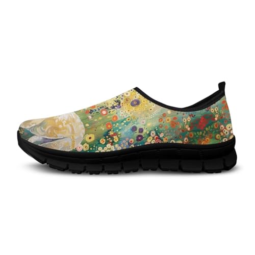 Image of Womens Slip On Walking Shoes Non Slip Loafer Breathable Holiday Travel Shoe Lightweight Casual Low Top Sneakers SizeUS 5.5-11.5