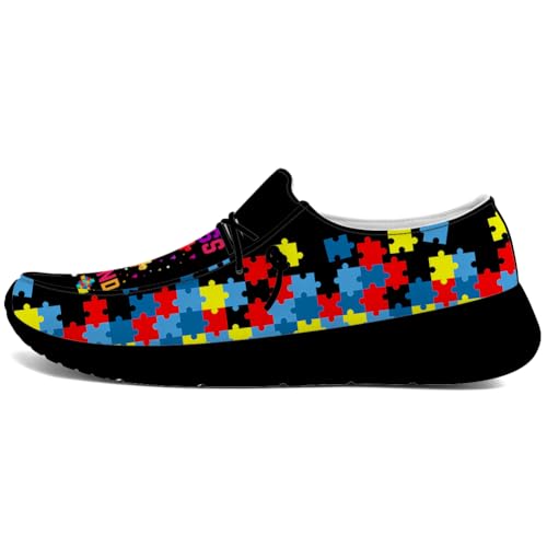Quorax Loafers for Women Men Autism Shoes Slip-on Shoes Autism Awareness Gifts for Men Women2