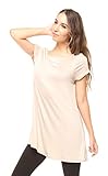Free to Live Women's Long Flowy Short Sleeve or Sleeveless Tunic Made in USA