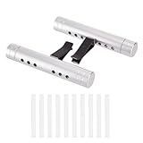 The product includes: You will receive 2 car air freshener diffusers and 20 matching jasmine-scented fragrance sticks. It not only provides you with a long-lasting and pleasant aroma but also remove the unpleasant smell in the car, or serves as a dec...