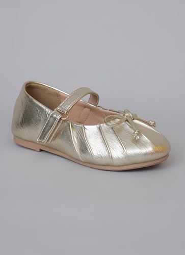 Image of Kidsville Girls Single Strap Ballerina Belly Shoes | Lightweight Comfortable Slip-On Ballet Flats | Casual Footwear for Kids Girls