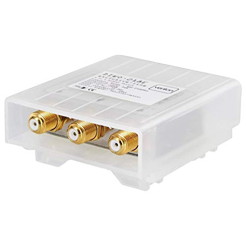 Venton Germany Commutateur DiseqC Commutateur de U HD 2 entrées 1 sortie commutateur pour LNB Signal 1 avec boîtier protection 2 Satellites