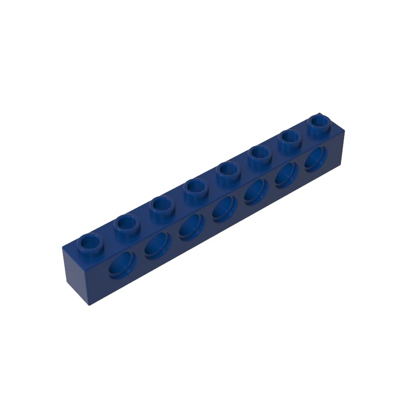 XYEIUGO 3702 Technology Brick Technic Brick 1x8 [7 Holes], 10 PCS — image 1